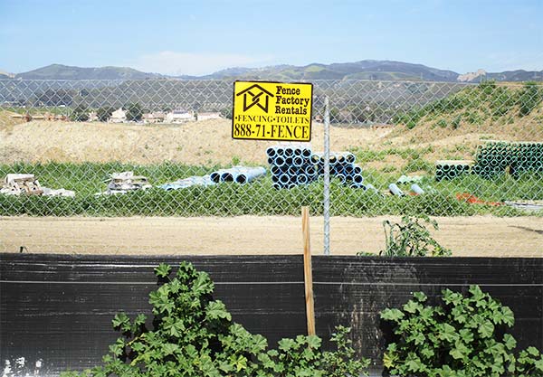 Atascadero CA Temporary Fence and Portable Toilet Rentals for Construction Sites.