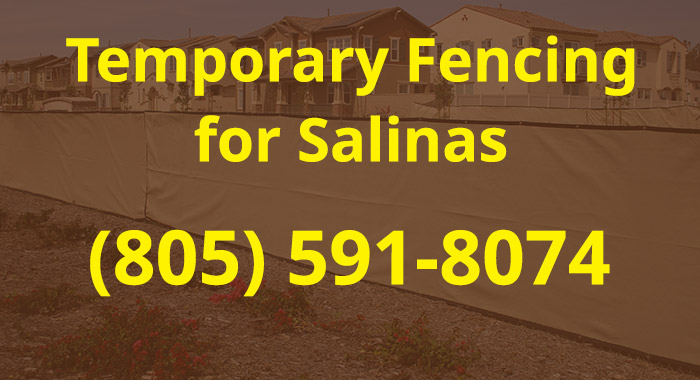 Temporary Fence in Salinas Rented from Fence Factory Rentals