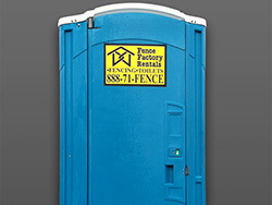 Home remodeling toilet rentals from Fence Factory Rentals.