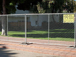 Temporary fencing for restaurants provided by Fence Factory Rentals.