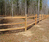 Split-Rail Fencing Materials near Alta Vista Hill, Atascadero CA from Fence Factory Rentals.