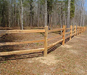 Split-Rail Fencing Materials near San Jacinto Ave, Atascadero CA from Fence Factory Rentals.